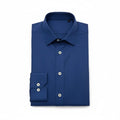 Navy Blue Button-Up Shirt - Nik's Store